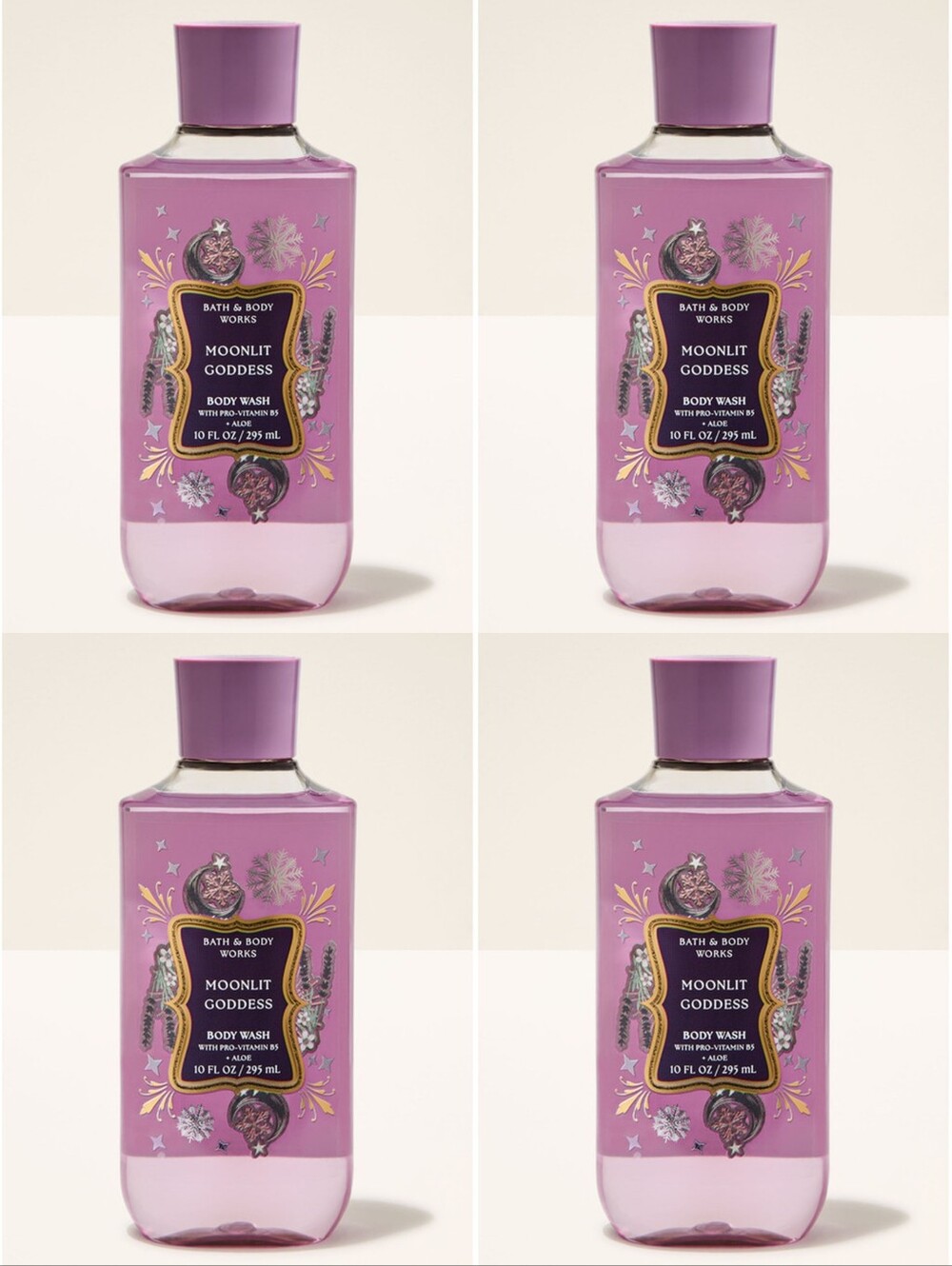 Bath & Body Works Moonlit Goddess Body Wash Set of 4 NEW RARE